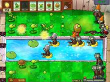 Visualiza&ccedil;&atilde;o da tela do Plants vs Zombies