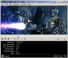 Tela de Media Player Classic Home Cinema