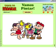 Tela de Turma da Mônica - Vamos pintar?