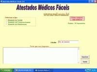 Tela de Atestados Médicos Fáceis 2.02
