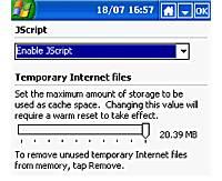 Tela de Internet Explorer Mobile Tools 1.0