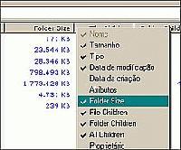 Tela de Folder Size 2.3