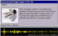 Tela de VoiceSecureIt 3.0.16.302